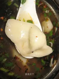 Hot and sour leek dumplings