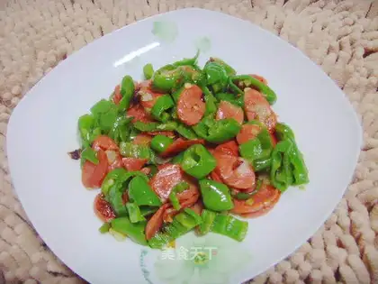 Pepper ham sausage