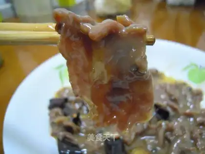 Tender beef in oyster sauce