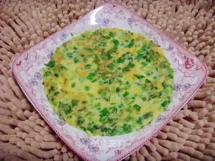 Leek egg cake
