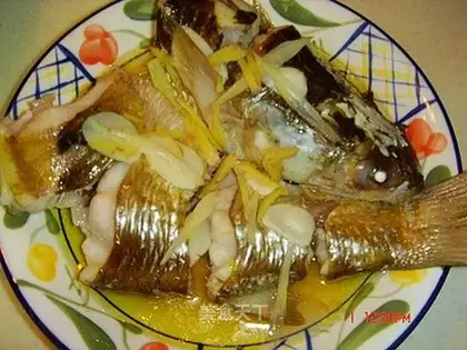 Steamed mullet
