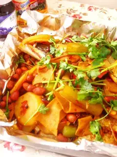 Home-cooked spicy grilled fish