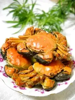 Steamed hairy crab