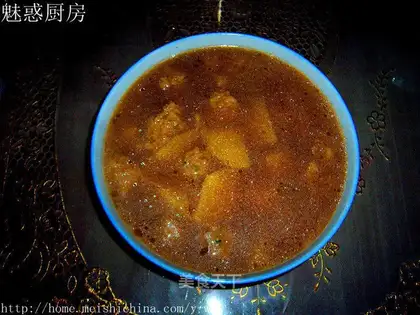 Meatball and potato soup