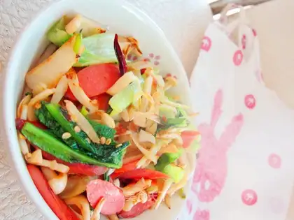 Stir-fried double mushrooms