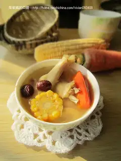 carrot corn chicken soup