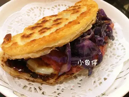 egg filling cake