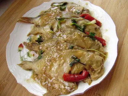 Stewed pomfret