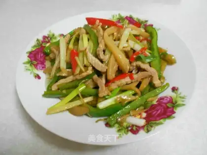 stir-fried shredded mustard