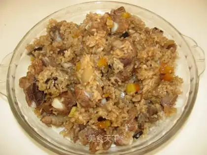 Stewed rice ribs