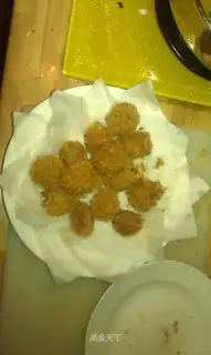 Crispy fried shrimp balls