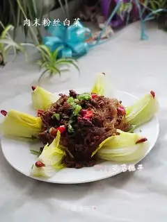 Minced pork, vermicelli, cabbage