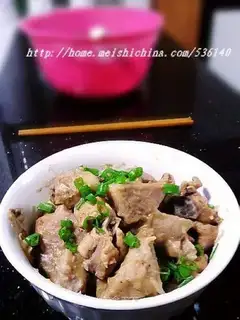 Braised chicken with taro