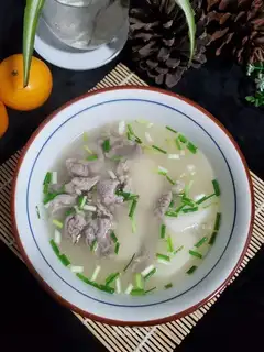 Skinny old pastry soup