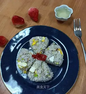 Eggs, garlic, rice