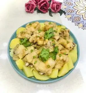 Powdered chicken potatoes