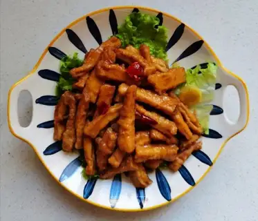 Fried apricot mushrooms