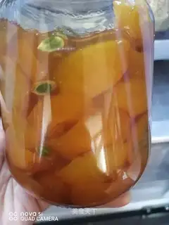 Ice cream, orange honey