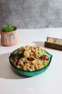 Sausage shrimp fried rice