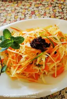 Potato carrots with silk
