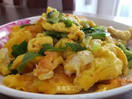 Fried goose eggs