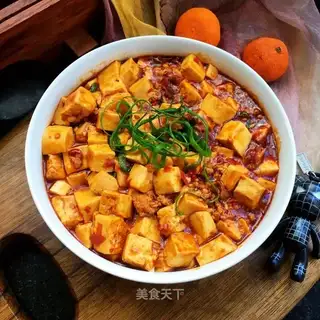 Meat stew, tofu