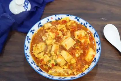 Tomato stew tofu