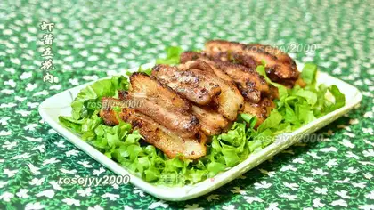 Shrimp sauce and greasy meat