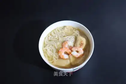 Shrimp oil tofu noodles