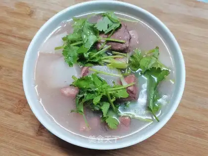 Squid's radish soup