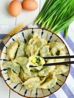 Cream egg dumplings