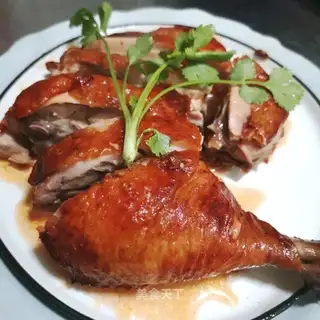 Orléans roasted chicken thighs