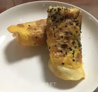 Egg sesame pancakes