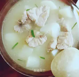 radish steak soup