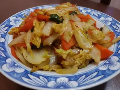 Cabbage with carrots
