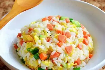 Homemade ham and rice