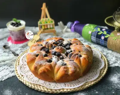 Christmas snow bread