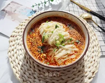 Sour spicy. Soup noodles