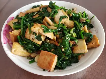 Spinach tofu