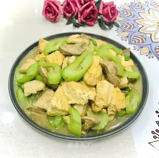 Pork liver and tofu melon