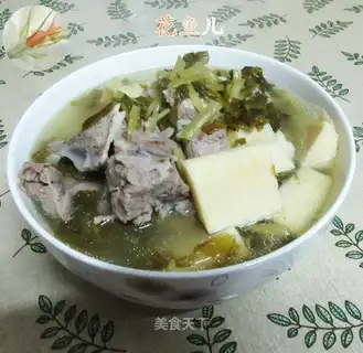 Pickles and meat soup