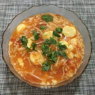 Tomato mushroom tofu