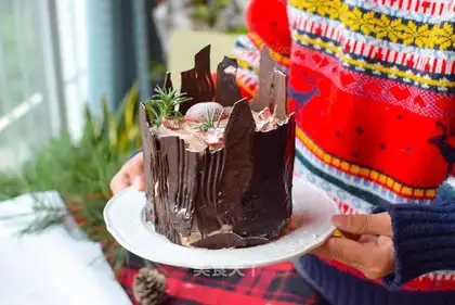 Chocolate stake birthday cake