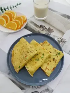 Black pepper milk egg waffles