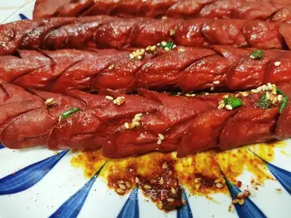 The ham sausage