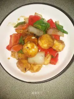 Red roasted eggs tofu