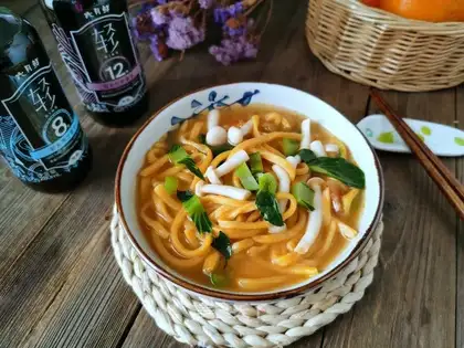 Hands on pumpkin noodles