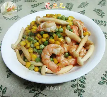 Three-colour shrimp