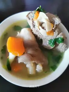 Carrot, horse, goat soup