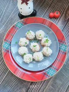 Steam rice balls